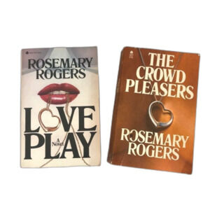 Rosemary Rogers PB Books | Love Play | The Crowd Pleasers bundle 2 Vtg romance